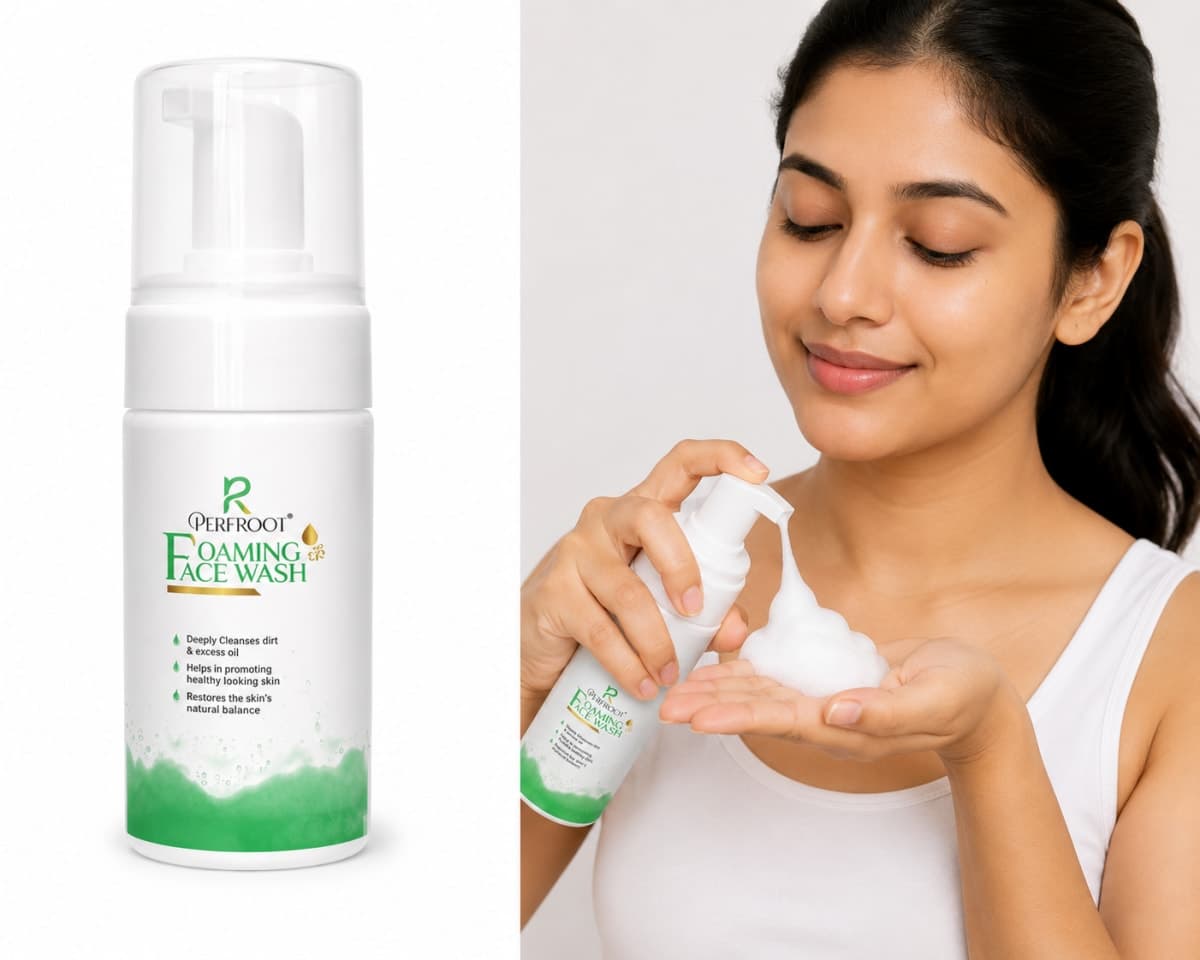 Foaming face wash
