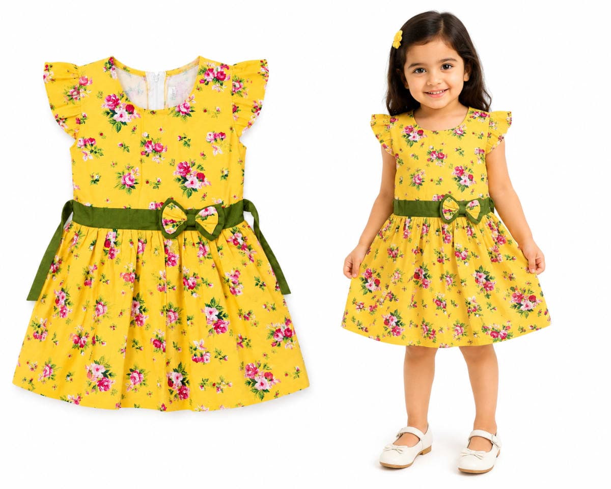 Frock-Yellow flower
